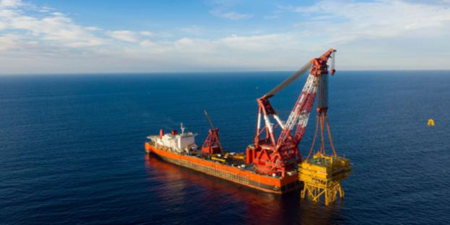 國（guó）內最大（dà）的海上風電“心髒”完成吊裝