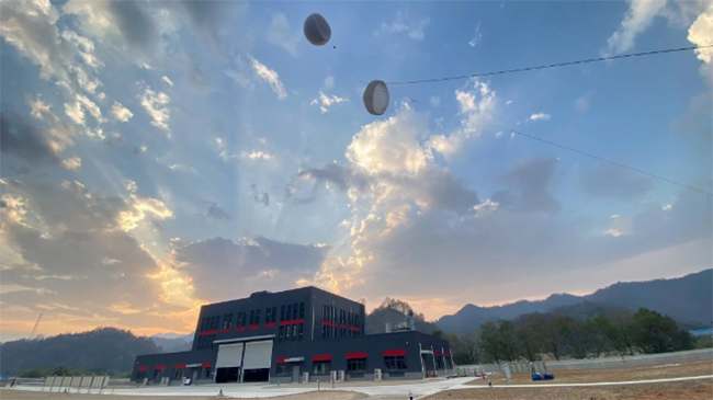 國內（nèi）首個高空風能發電示範項目在安徽績溪成功發電