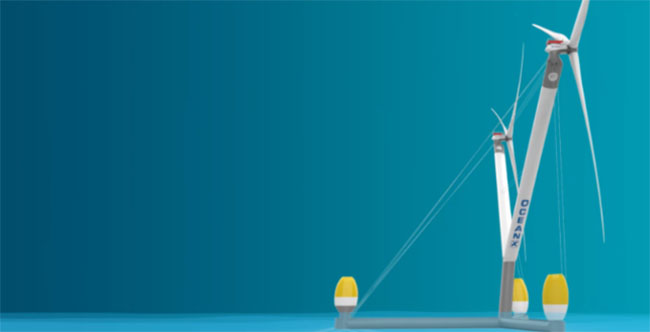 全球單機容量最大漂浮式風電平台吊裝塔筒（tǒng）