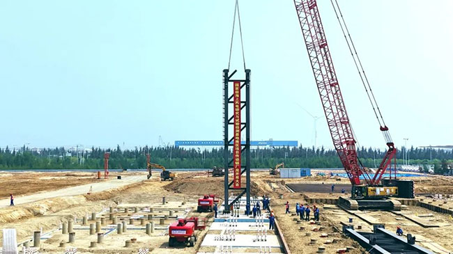 全國首個海上風電試驗基地“進度條”刷新