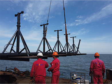 曹妃甸工業園（yuán）區（qū）海底排汙管線鋪設項目2020年--永泰實業）