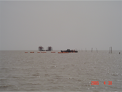 遼河油田海南8海底管線鋪設項目（2005年--中石油）