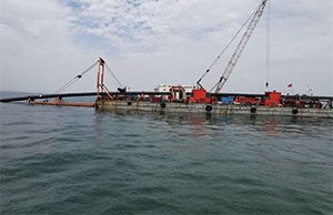 曹妃甸工業區入海排汙口工程項（xiàng）目正在進行中