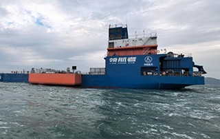 我國首艘火箭網係回收海上平台成功交付