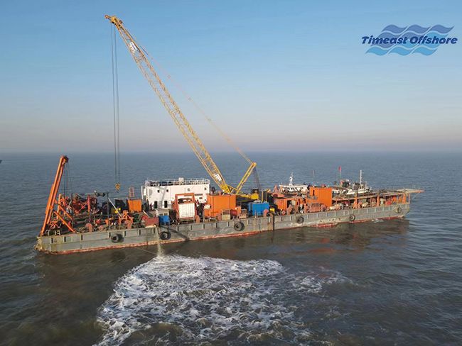 冀東油田NP1-1D及其轄區節能低碳示範區建設(shè)工程(chéng) 海底(dǐ)管線後挖溝(gōu)施工項目順利完工 冀東油田NP1-1D及其轄區節(jiē)能低碳示範區建設工程 海底管線後挖溝施工項目順(shùn)利完工