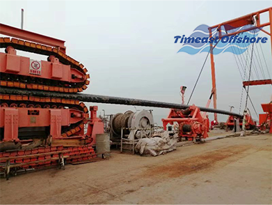 原渤西油氣處理廠登陸管道與（yǔ）高沙嶺港（gǎng）區10萬噸級航道一期工程（chéng）及防波堤（dī）一期工程交叉影響區域部分海（hǎi）底管道回收工程（2018年--中海油）