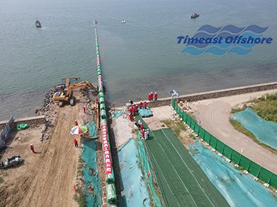 青島市膠州灣海底天然（rán）氣管線工程海底管道浮拖（tuō）安裝及配套附屬工程（2022年--中石油）