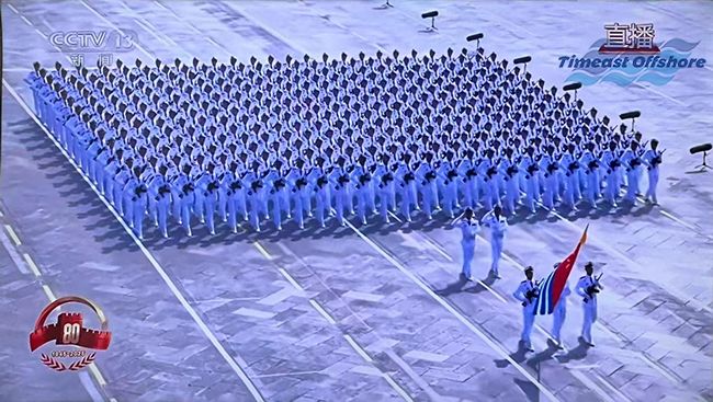 承（chéng）閱兵榮光 凝愛國力量 —— 星空无限传媒官网海工紀念抗戰（zhàn）勝利 80 周年